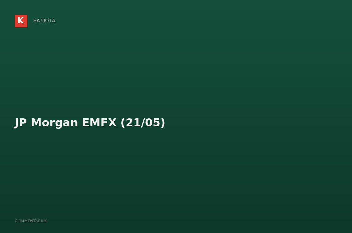 JP Morgan EMFX (21/05)